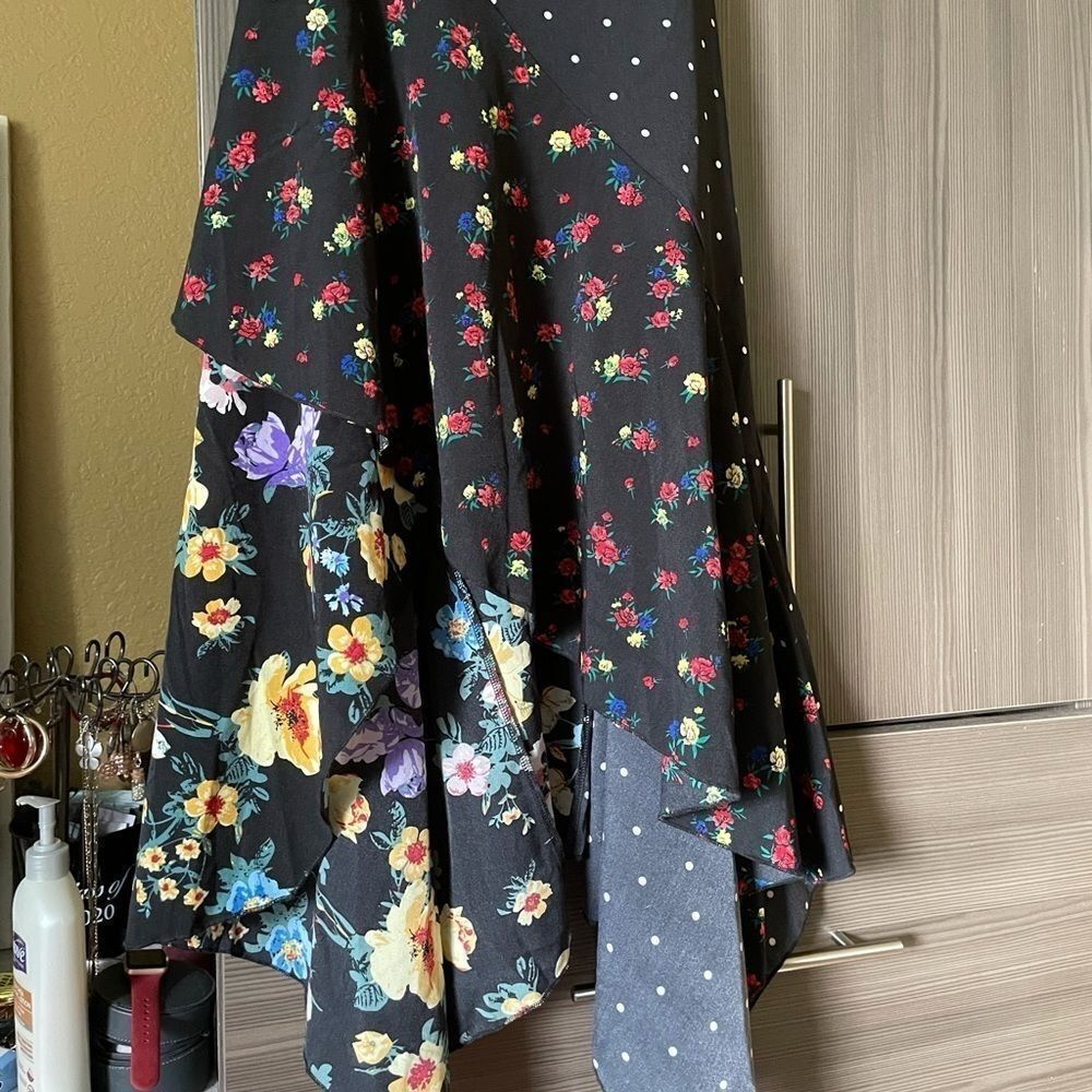 Few Moda Color-blocked Patterned Maxi Dress - Picture 4 of 16